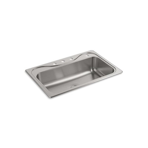 Southhaven Top-Mount Single-Bowl Kitchen Sink, 33" X 22" X 8"